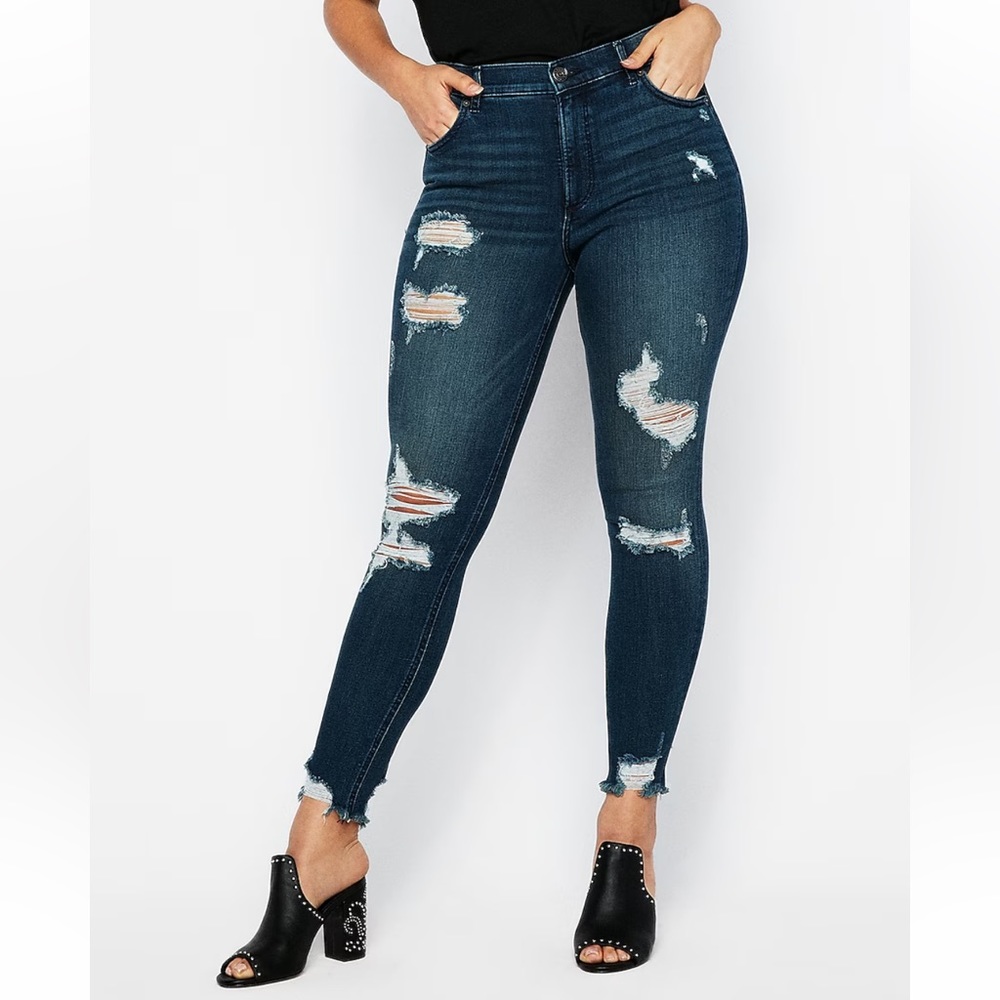 Express Perfect Denim- High Rise Stretch- Size 16